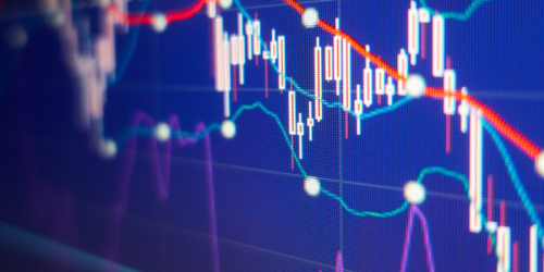 Stock market chart